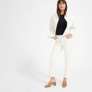 Everlane High Rise Kick Crop Jeans